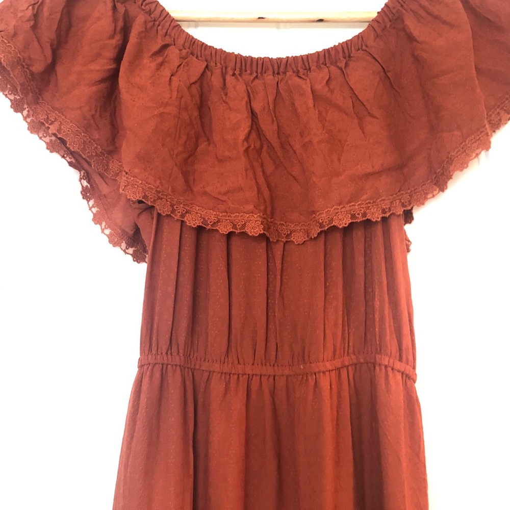 Forever 21 burnt orange maxi dress